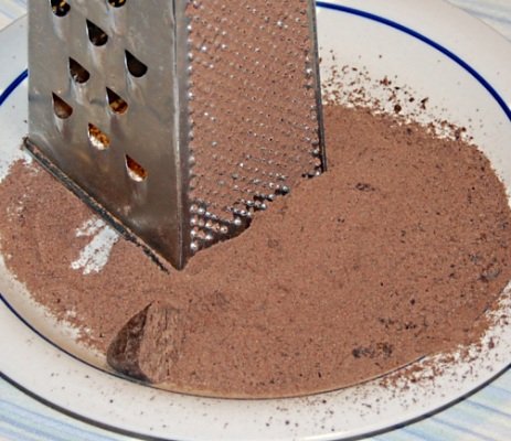 grated chocolate balls